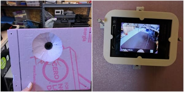 Camera mounting design test