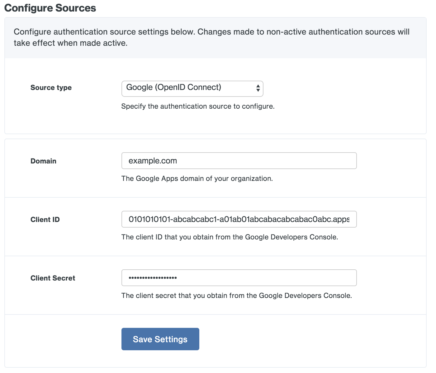 Configure Google OIDC Connection