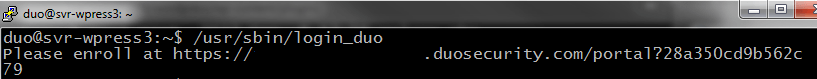 Duo Unix Enroll Prompt