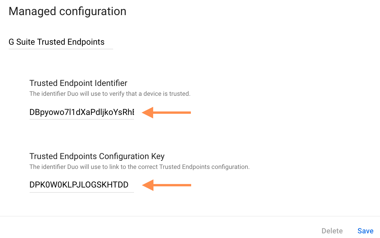 Duo Mobile Managed Configuration